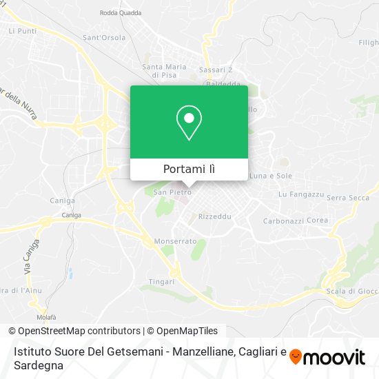 Mappa Istituto Suore Del Getsemani - Manzelliane
