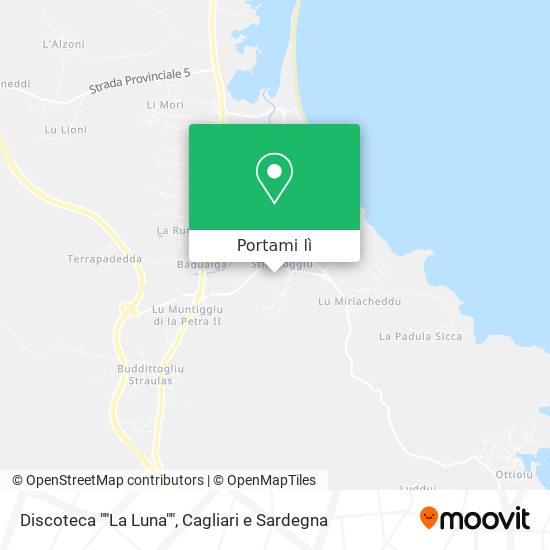 Mappa Discoteca ""La Luna""