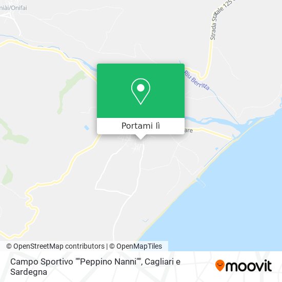 Mappa Campo Sportivo ""Peppino Nanni""