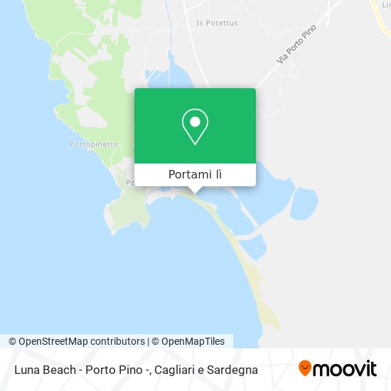 Mappa Luna Beach - Porto Pino -
