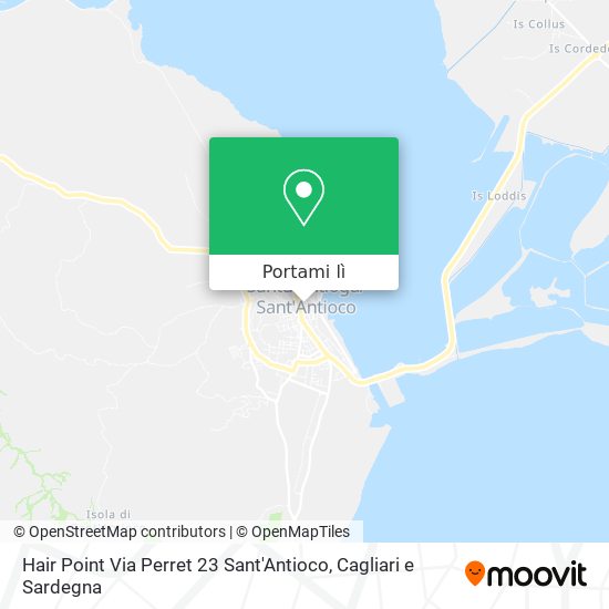 Mappa Hair Point Via Perret 23 Sant'Antioco