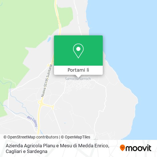 Mappa Azienda Agricola Planu e Mesu di Medda Enrico