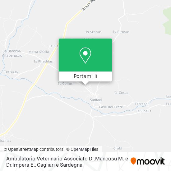 Mappa Ambulatorio Veterinario Associato Dr.Mancosu M. e Dr.Impera E.