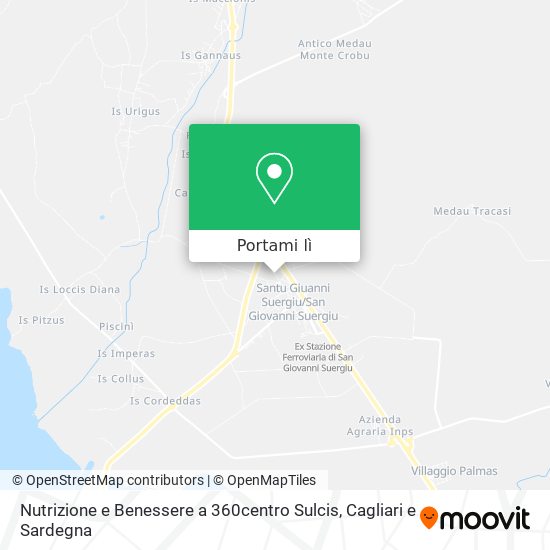 Mappa Nutrizione e Benessere a 360centro Sulcis