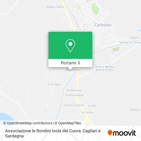 Mappa Associazione le Rondini Isola del Cuore