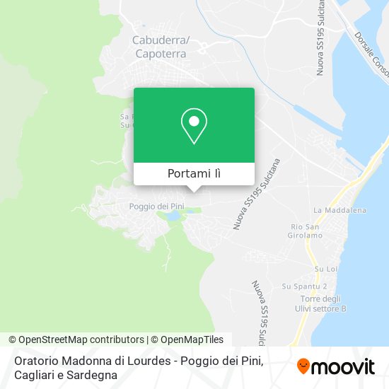 Mappa Oratorio Madonna di Lourdes - Poggio dei Pini