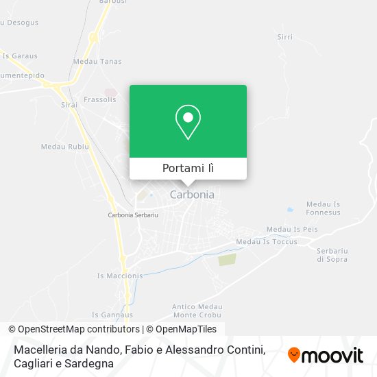 Mappa Macelleria da Nando, Fabio e Alessandro Contini