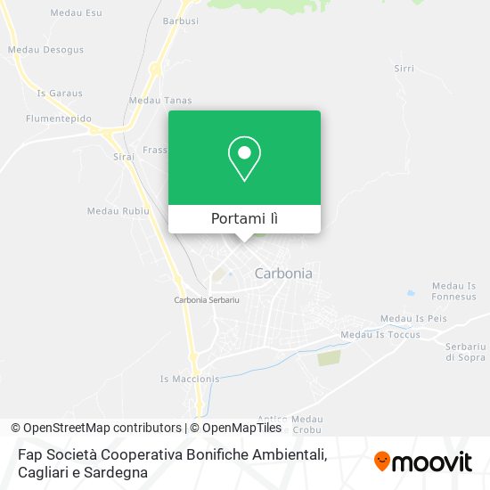Mappa Fap Società Cooperativa Bonifiche Ambientali
