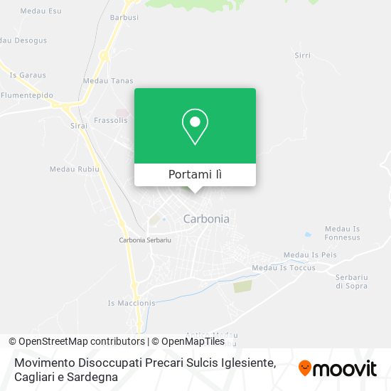 Mappa Movimento Disoccupati Precari Sulcis Iglesiente