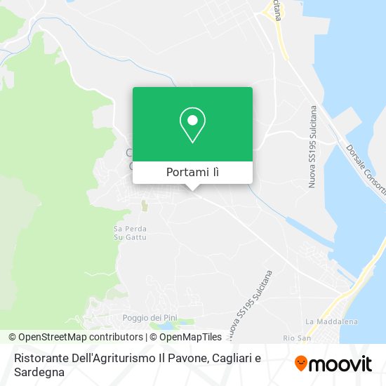 Mappa Ristorante Dell'Agriturismo Il Pavone