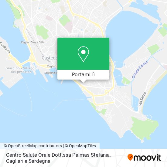 Mappa Centro Salute Orale Dott.ssa Palmas Stefania