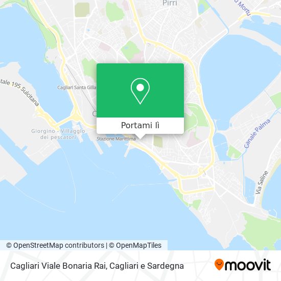 Mappa Cagliari Viale Bonaria Rai