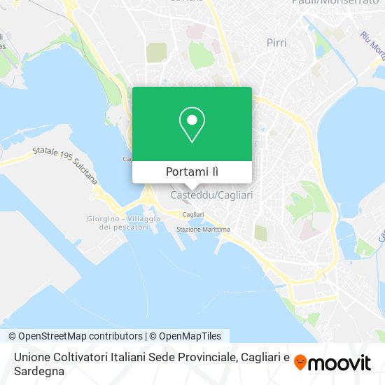 Mappa Unione Coltivatori Italiani Sede Provinciale