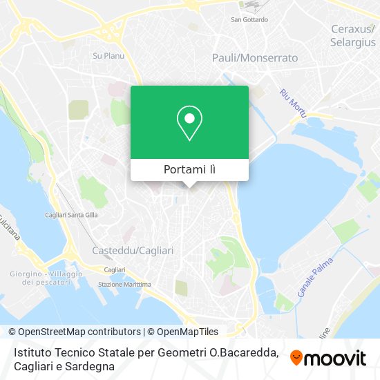Mappa Istituto Tecnico Statale per Geometri O.Bacaredda