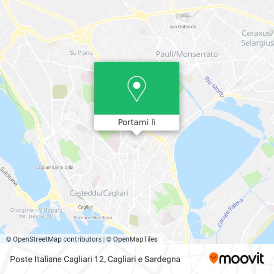 Mappa Poste Italiane Cagliari 12