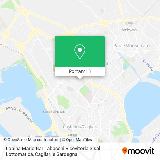 Mappa Lobina Mario Bar Tabacchi Ricevitoria Sisal Lottomatica