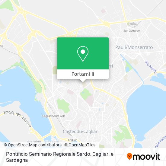 Mappa Pontificio Seminario Regionale Sardo