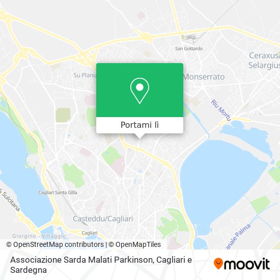 Mappa Associazione Sarda Malati Parkinson