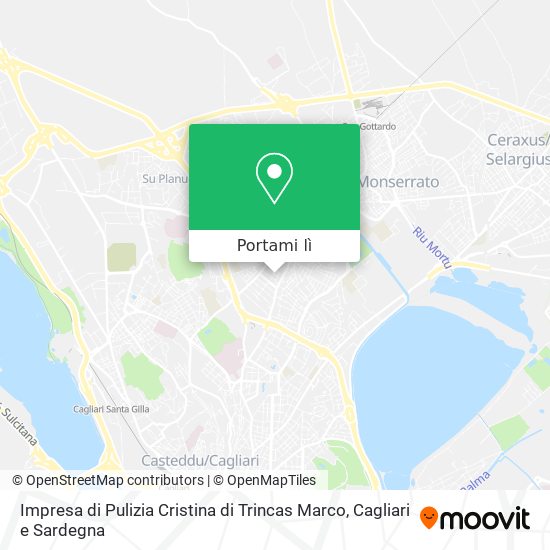 Mappa Impresa di Pulizia Cristina di Trincas Marco