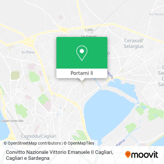 Mappa Convitto Nazionale Vittorio Emanuele II Cagliari
