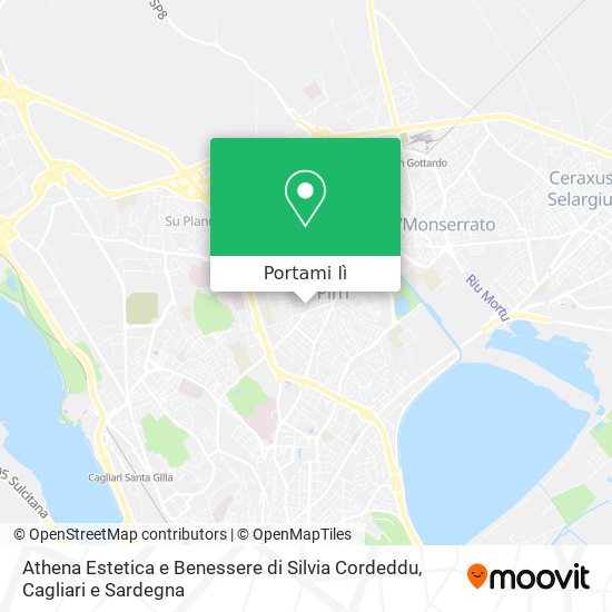 Mappa Athena Estetica e Benessere di Silvia Cordeddu