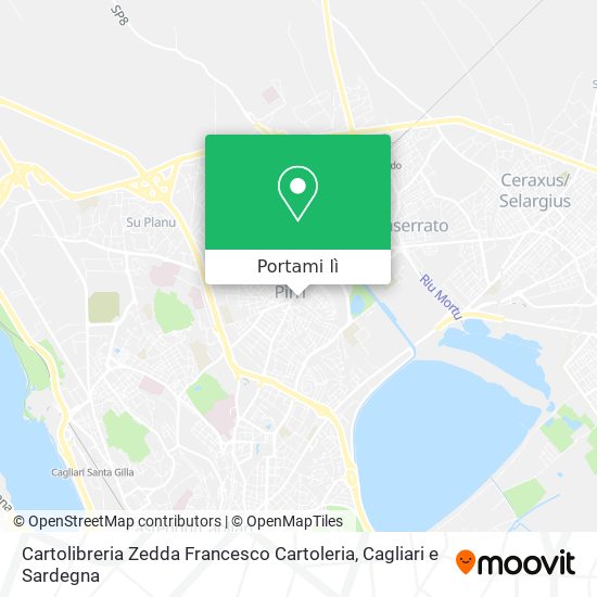 Mappa Cartolibreria Zedda Francesco Cartoleria