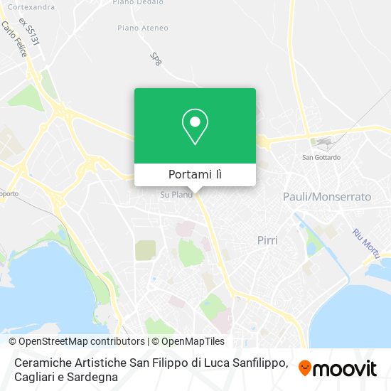 Mappa Ceramiche Artistiche San Filippo di Luca Sanfilippo
