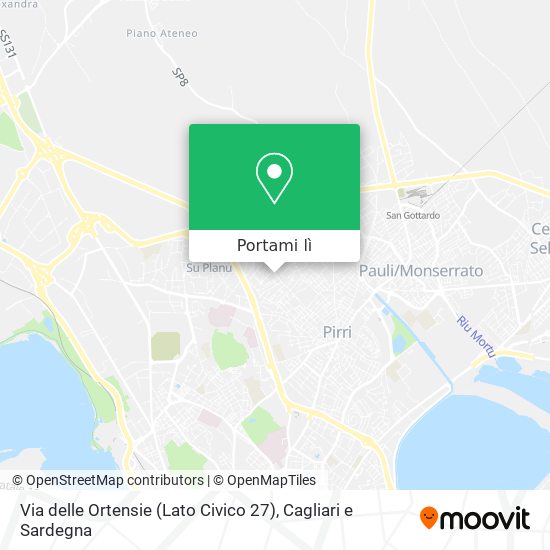 Mappa Via delle Ortensie (Lato Civico 27)