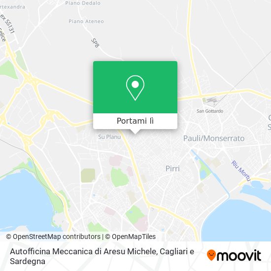 Mappa Autofficina Meccanica di Aresu Michele