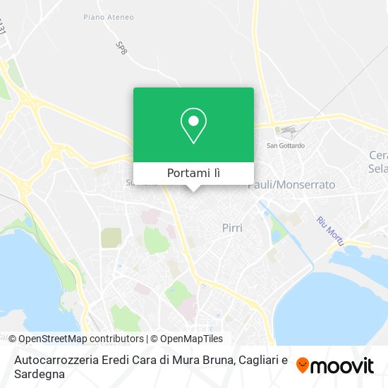 Mappa Autocarrozzeria Eredi Cara di Mura Bruna