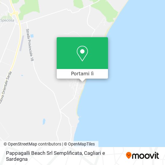 Mappa Pappagalli Beach Srl Semplificata