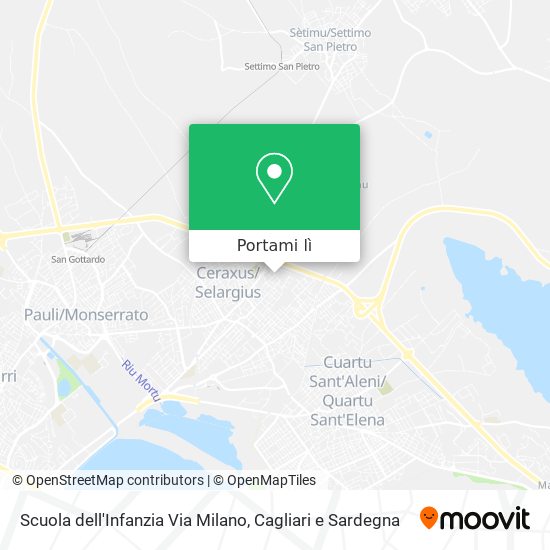 Mappa Scuola dell'Infanzia Via Milano