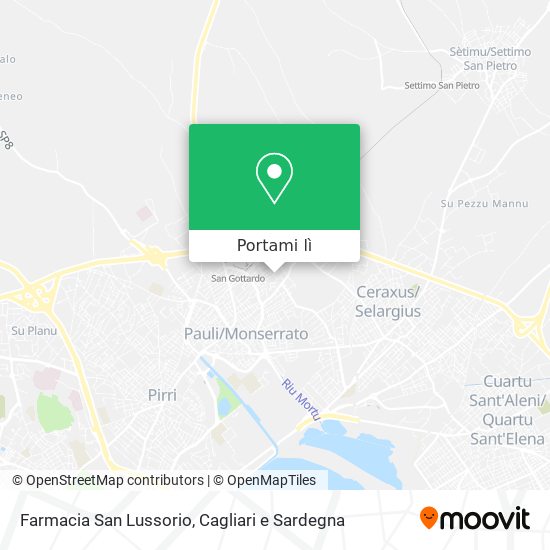 Mappa Farmacia San Lussorio