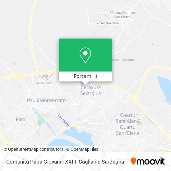 Mappa Comunità Papa Giovanni XXIII