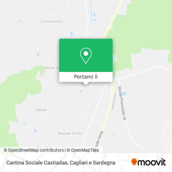 Mappa Cantina Sociale Castiadas