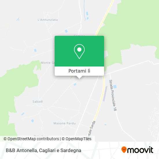Mappa B&B Antonella