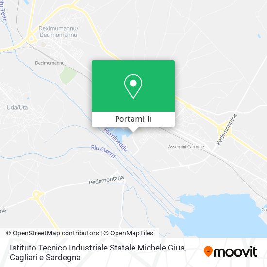 Mappa Istituto Tecnico Industriale Statale Michele Giua