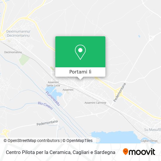 Mappa Centro Pilota per la Ceramica