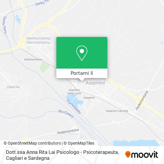 Mappa Dott.ssa Anna Rita Lai Psicologo - Psicoterapeuta