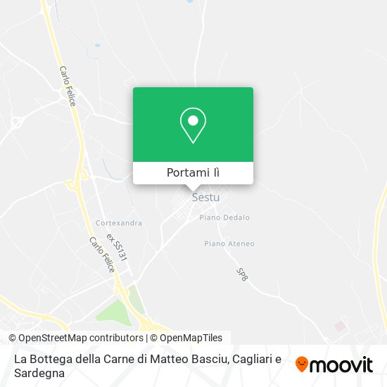 Mappa La Bottega della Carne di Matteo Basciu