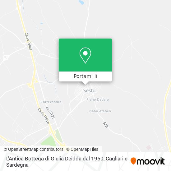 Mappa L’Antica Bottega di Giulia Deidda dal 1950