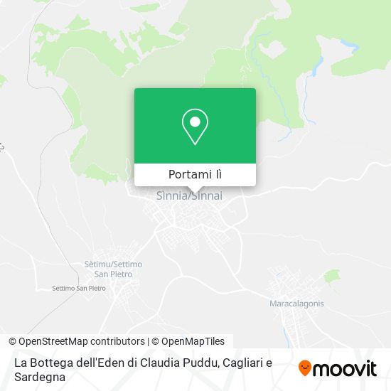 Mappa La Bottega dell'Eden di Claudia Puddu