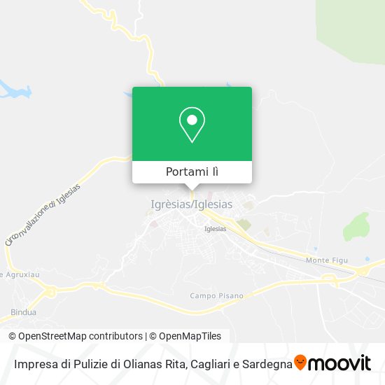 Mappa Impresa di Pulizie di Olianas Rita