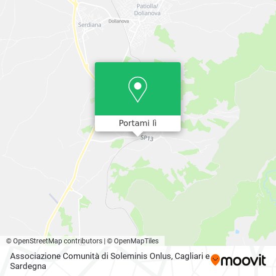 Mappa Associazione Comunità di Soleminis Onlus