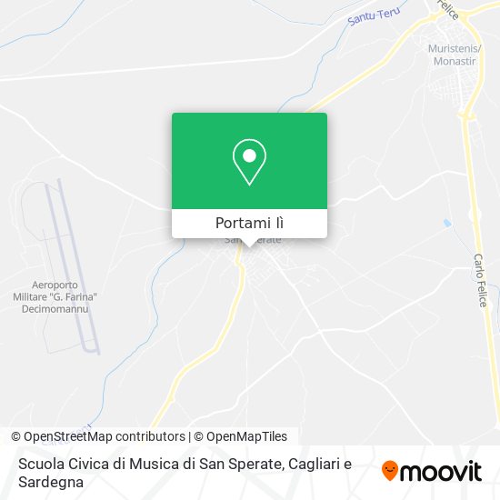Mappa Scuola Civica di Musica di San Sperate