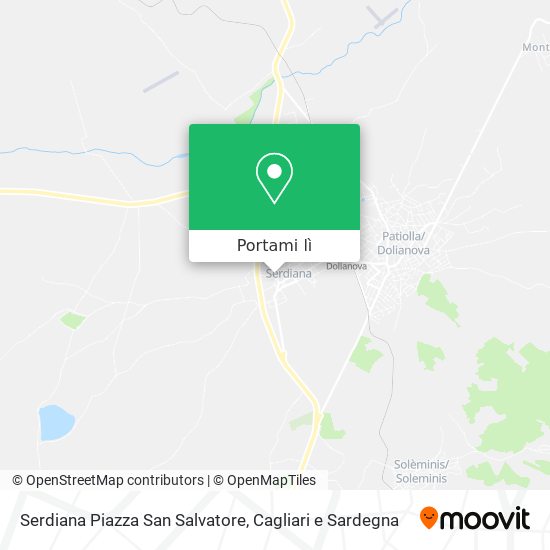 Mappa Serdiana Piazza San Salvatore