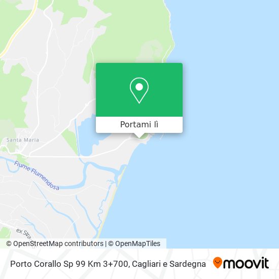 Mappa Porto Corallo Sp 99 Km 3+700