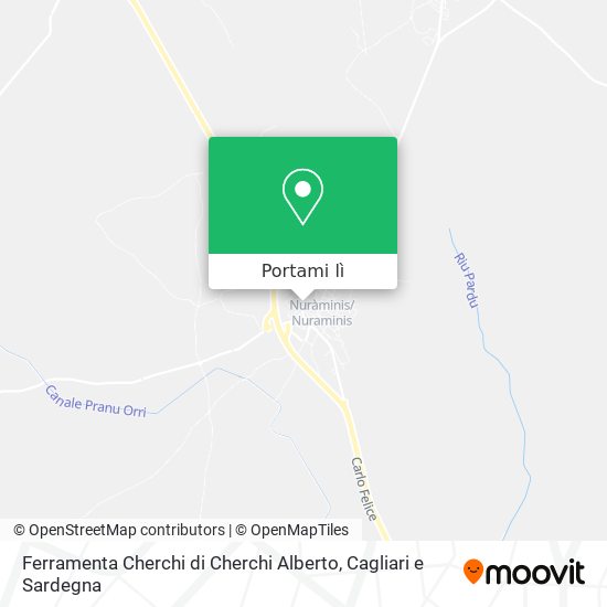 Mappa Ferramenta Cherchi di Cherchi Alberto