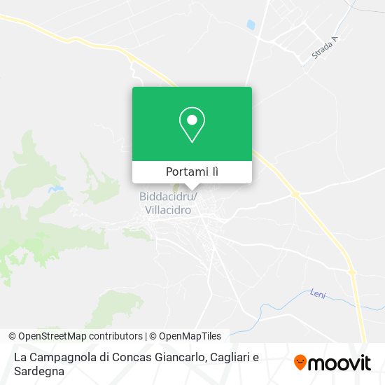 Mappa La Campagnola di Concas Giancarlo
