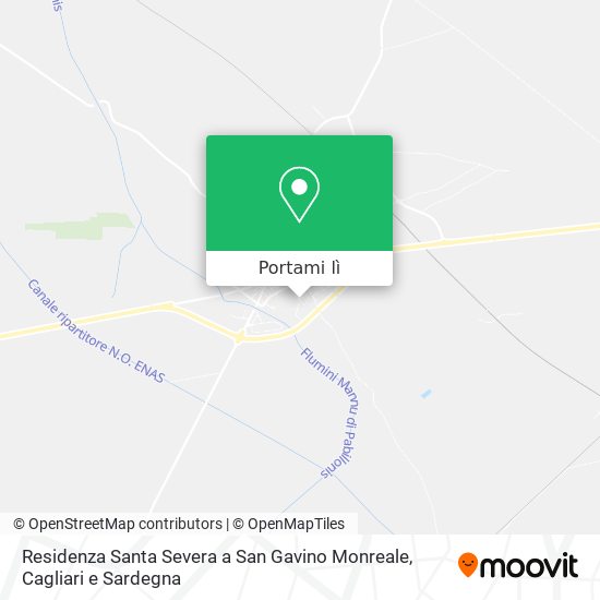 Mappa Residenza Santa Severa a San Gavino Monreale